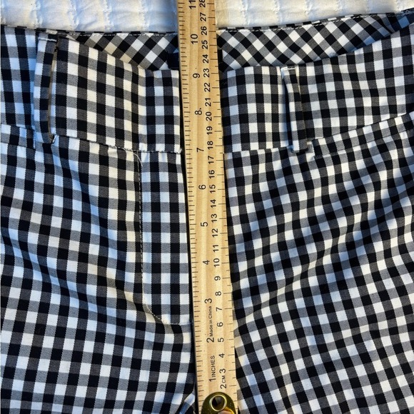 Ann Taylor Factory Gingham Ankle Pants Size 6 Preppy Career Stretch Cottagecore - Picture 7 of 9
